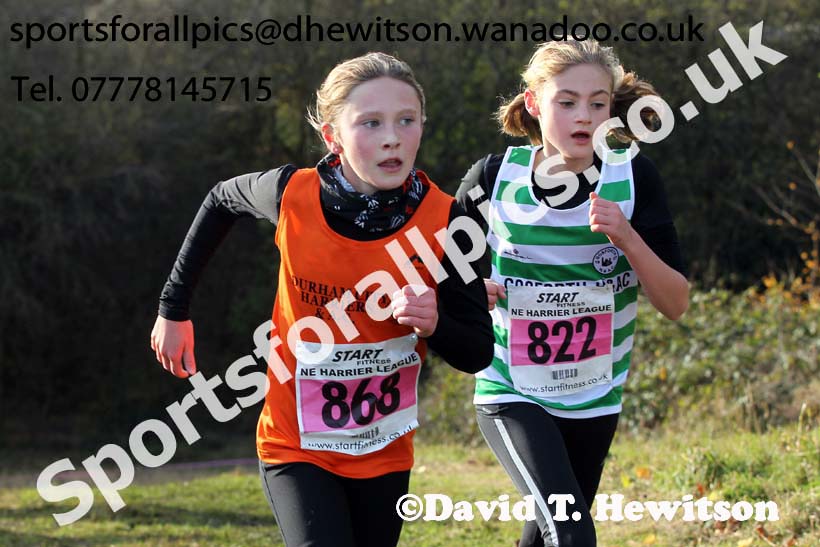 Girls under-13s Start Fitness HEHL, Aykley Heads, Durham. Photo: David T. Hewitson/Sports for All Pics